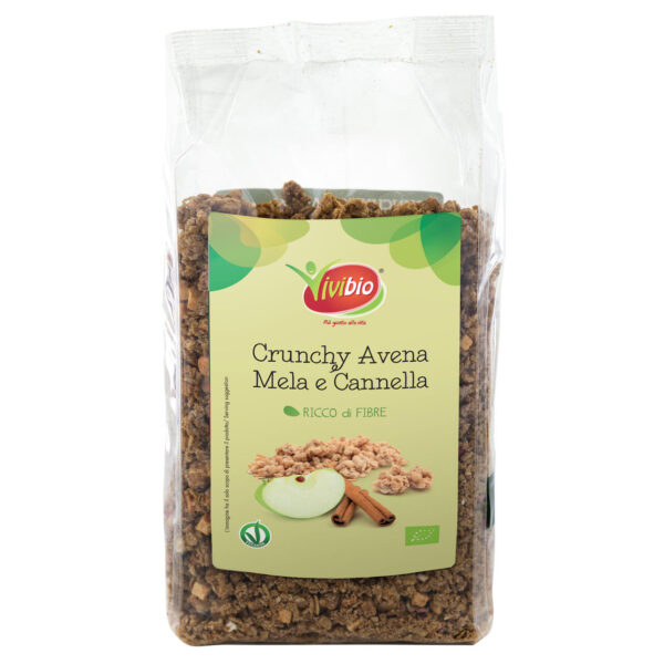 Crunchy avena con mela e cannella